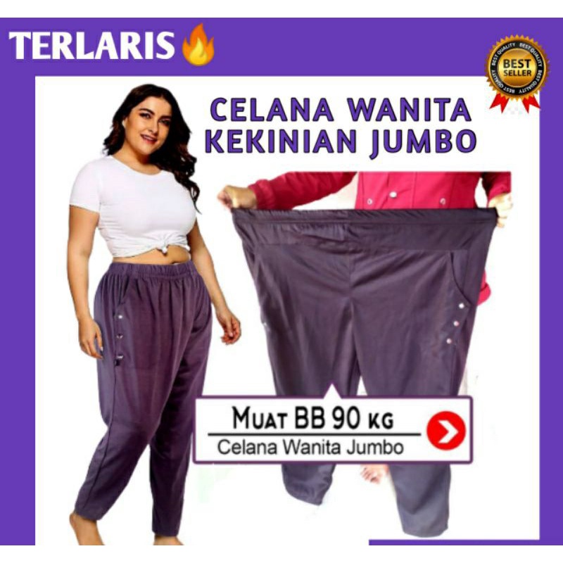 CELANA PANJANG WANITA JUMBO CELANA HARIAN WANITA/KOLOR WANITA JUMBO MURAH/CELANA  PANJANG WANITA JUM