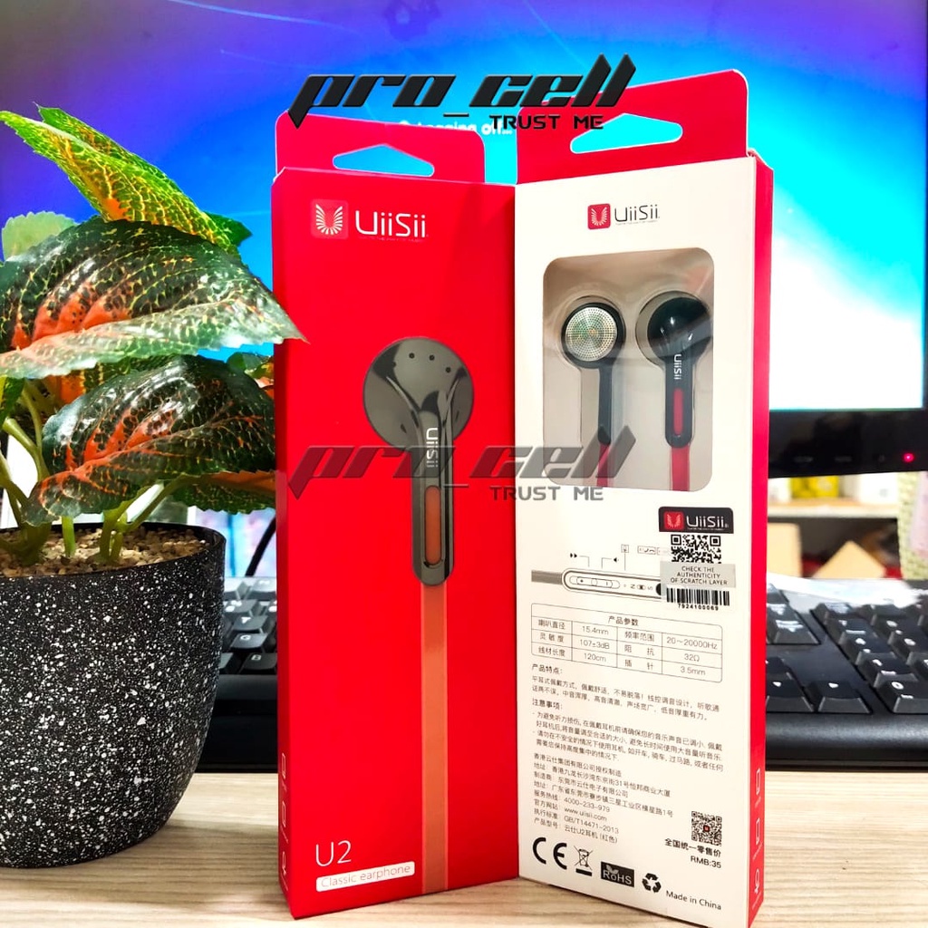 Uiisii U2 Headset Bass Classic Earphone Stereo Hifi