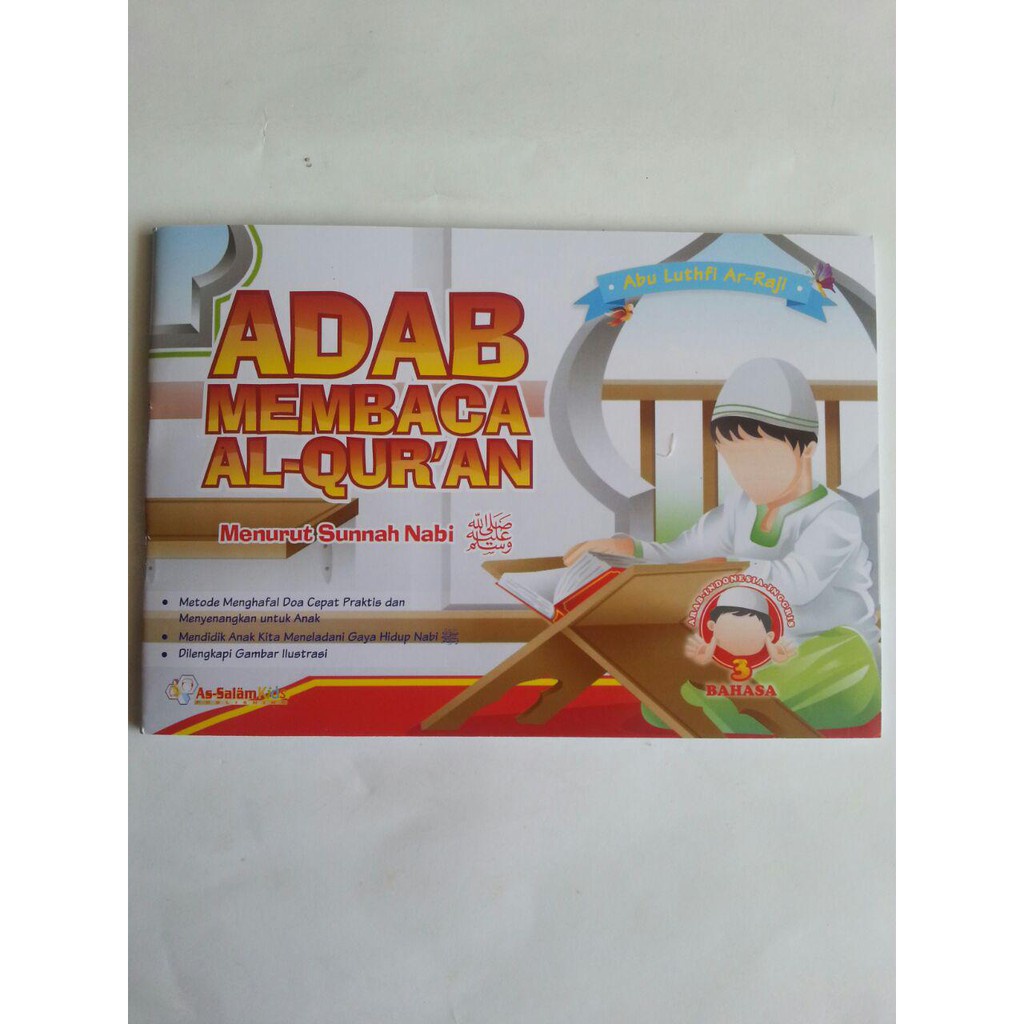 Buku Anak Adab Membaca Al-Quran menurut Sunnah Nabi