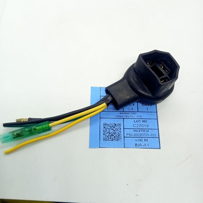 SOKET KABEL H4 KAKI 3 LAMPU DEPAN HONDA CRF 150 FITING LAMPU DEPAN HONDA