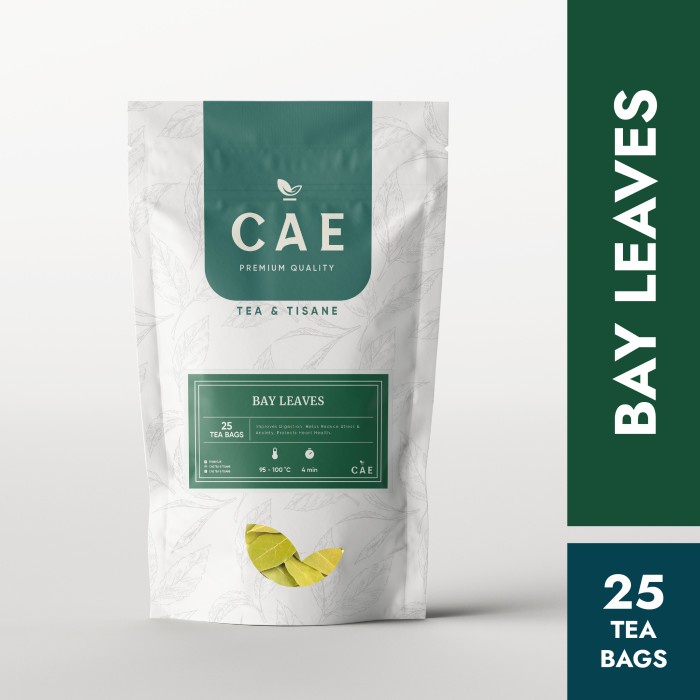 

BAY LEAVES 25 TEA BAGS Teh Daun Salam Kering 100% Pure Organic Tisane