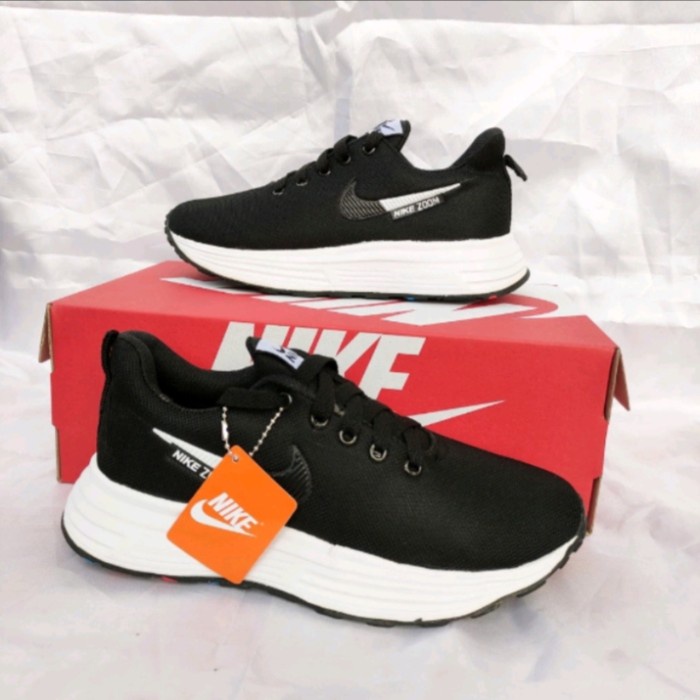 Sepatu Sekolah Anak Laki Laki Perempuan Nike Hitam size 27-40 - hitam polos, 32
