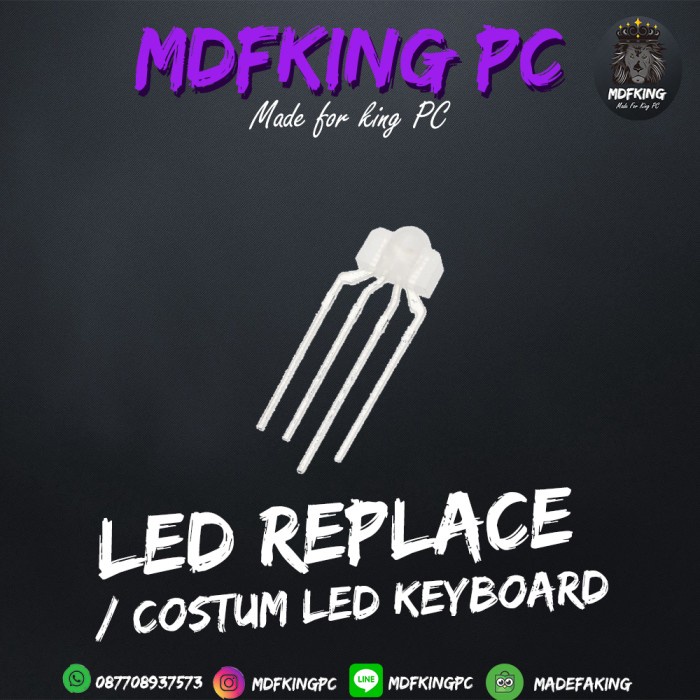 4PIN RGB 3mm LED / MECHANICAL KEYBOARD LED REPLACEMENT RGB