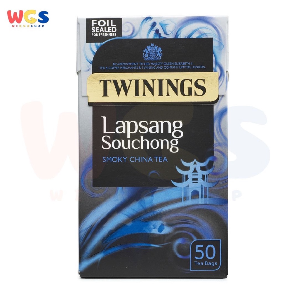 Twinings Tea Lapsang Souchong Smoky Chinese Tea 50 Tea Bags 125g