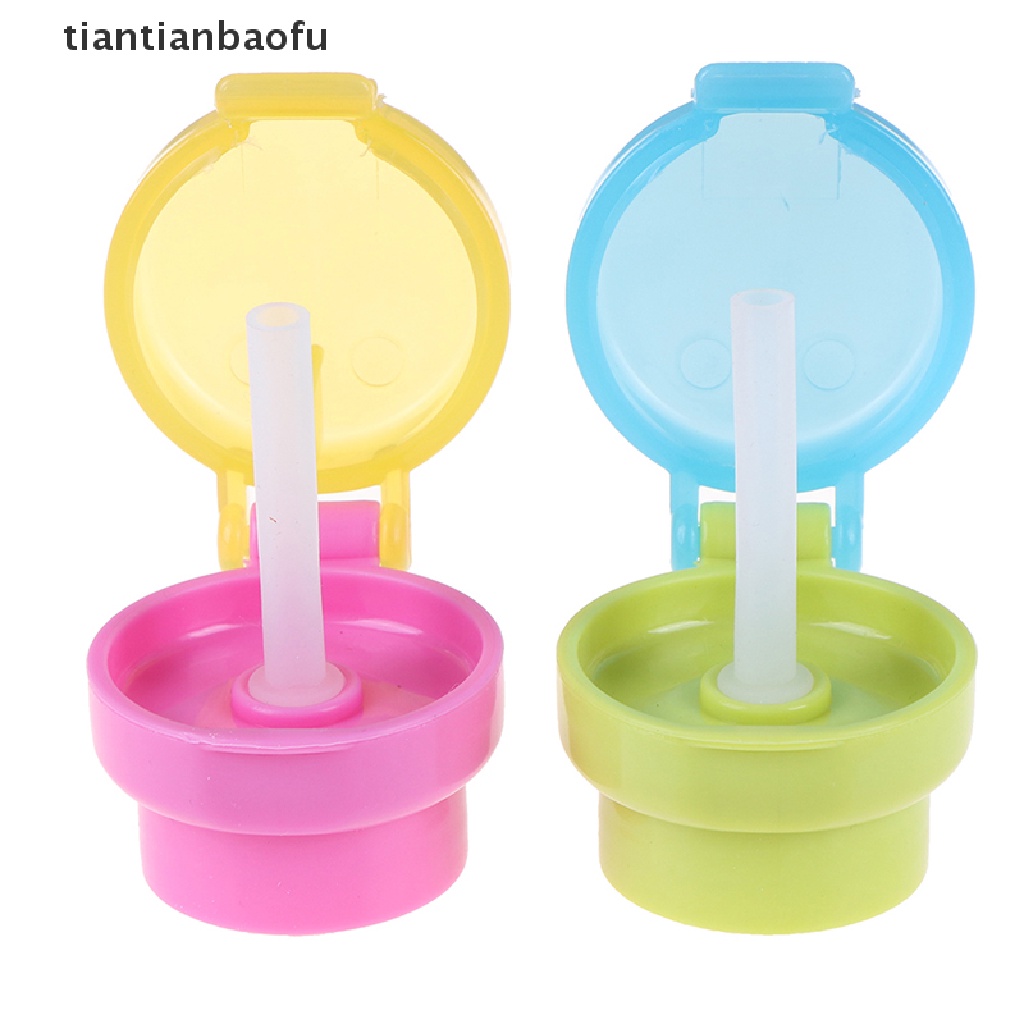 [tiantianbaofu] 1pc new kid Anak Bayi Balita Makan Minum Sedotan Tabung Botol Diganti Tutup Butik