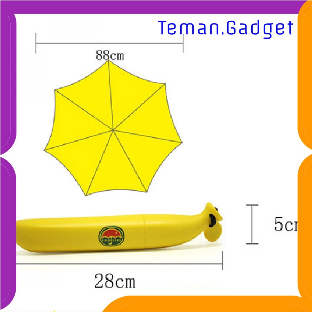 TG - ART UM-BANANA Payung Lipat Desain Pisang - UME0007