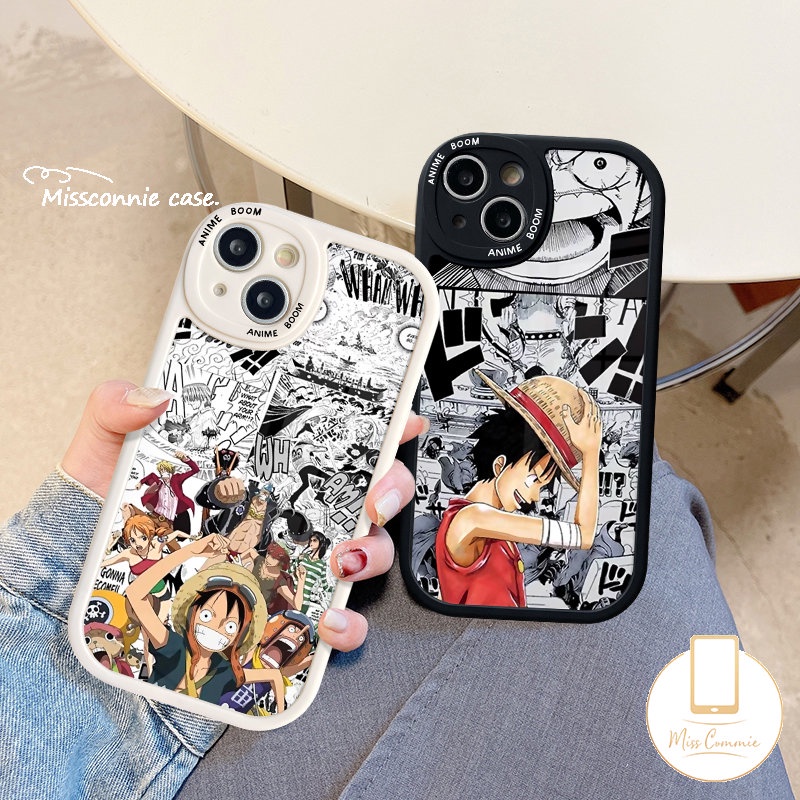 Casing Oppo A17 A17K A57 A78 A15 A16 A54 A95 A58 A5 A5s A12 A9 A77s A7 A96 A74 A76 A55 A3S A16K A31 A16E A1K Reno 5F 7 8 7Z A53 A92 Kartun Anime Trendy One Piece Luffy Sarung Soft Case