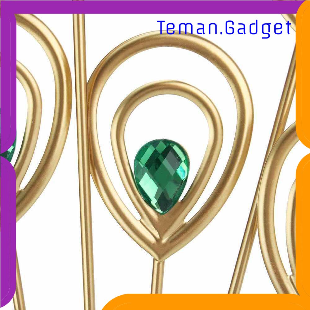TG -  ART SAFEBET Jam Dinding Bulat Quartz Clock Diamond Peacock 53CM - H19