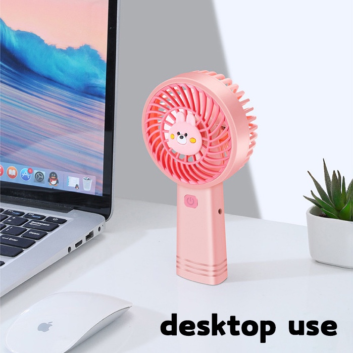 Kartun Lucu 3D Kipas Kelinci Dolphin Astronot Pola Penggemar Angin Kencang Penggemar Ponsel Yang Tidak Berisik Kipas Angin Portabel Genggam Keren Kipas Siswa Yang Dapat Diisi Ulang USB