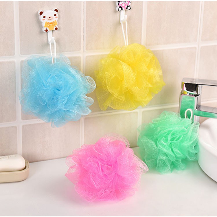 [ DBI ] Spons Jaring Mandi Shower Bath Puff Ball  Super Busa - Spon Pengangkat Daki Multicolor