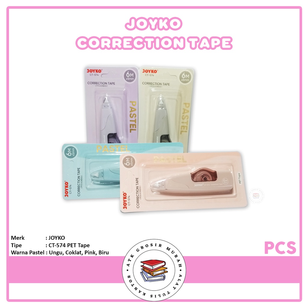 

JOYKO - Pita Koreksi - Correction Tape CT-574 6M x 5mm - Pcs