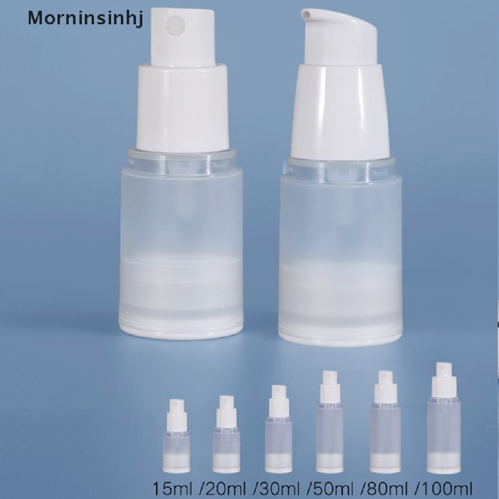 Mornin 15-100ml Botol Serum Kosong Vacuum Pump Wadah Kosmetik Refillable Bottle id