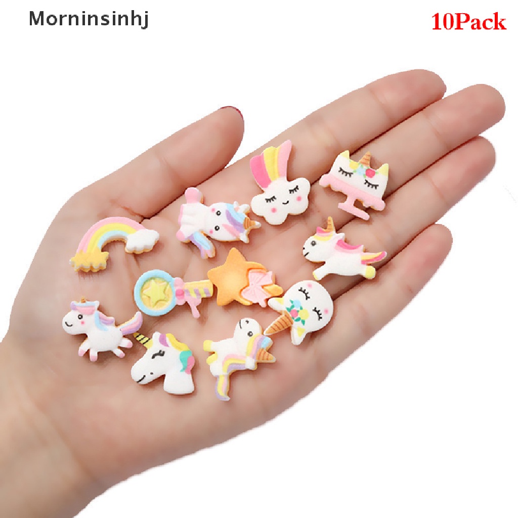 Mornin 10x Aksesoris resin Hujan Peri unicorn Kartun Lucu Pusataksesoris id