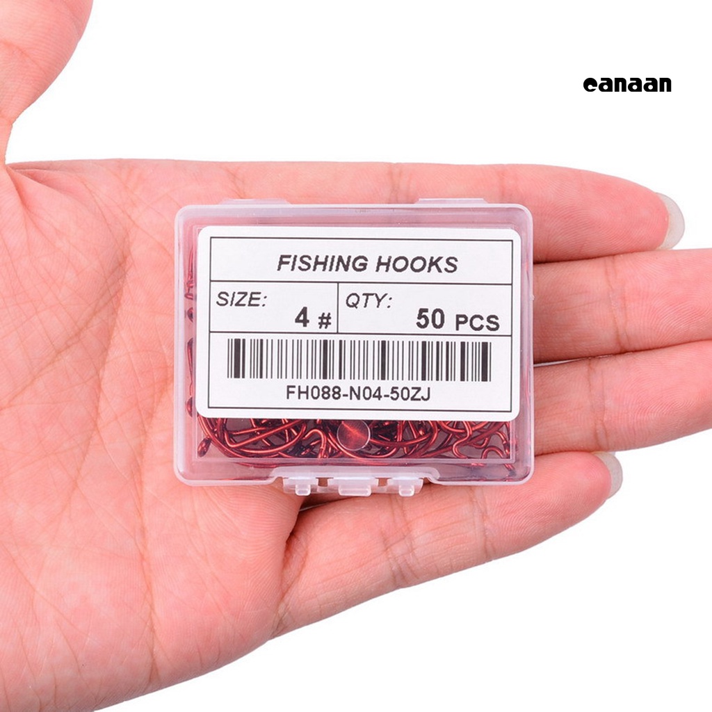 Cnn-10pcs Pengait Pancing Baja Karbon Anti-Korosi Mini Portabel Aksesori Tackle