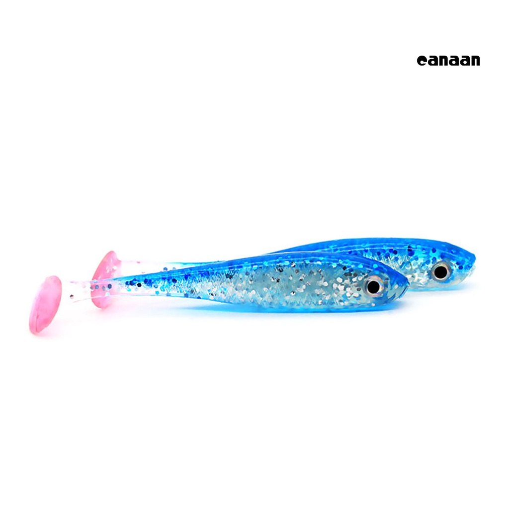 Cnn-5pcs 7CM/2.1G Umpan Simulasi Ramah Lingkungan Desain Simulasi Kait Tajam Pengerjaan Indah Umur Pemakaian Panjang Memancing Reusable Lure T-tail Umpan Bionic Untuk Outdoor