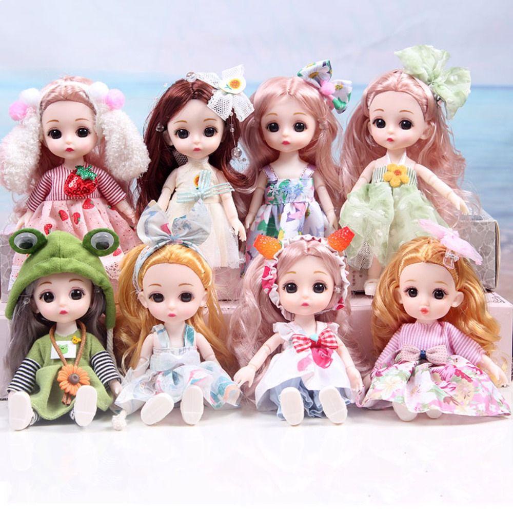 NEEDWAY Needway Molly Boneka Anak Perempuan Mini 17 cm Model Boneka Princess Articulated Doll Princess Dolls Mainan Set