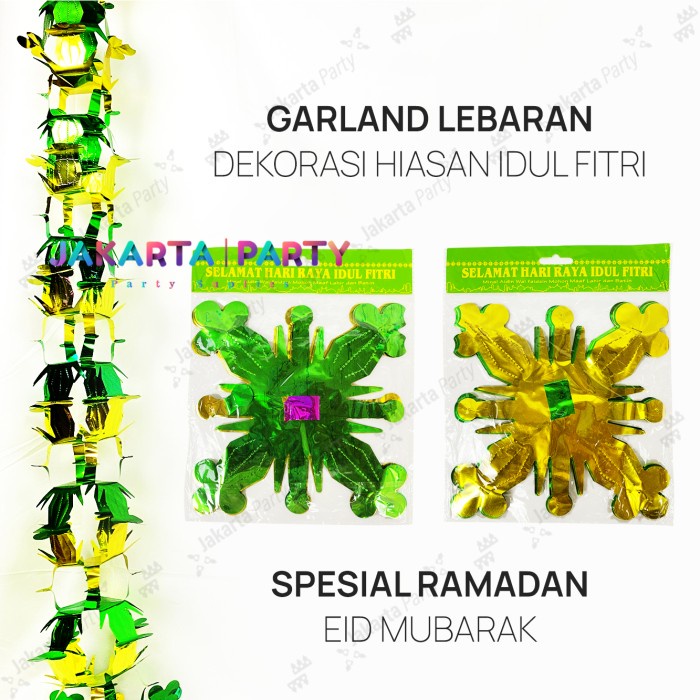 Hiasan Gantung Lebaran Garland 3D / Hiasan Idul Fitri Murah #2