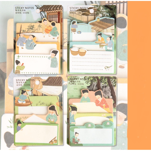 

Sticky notes 3in1 set daily life cartoon motif - boy daily