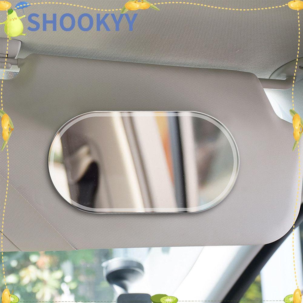 Chookyy Interior Mobil Kaca Spion Stainless Steel Anti Pecah Bantu Make Up Mobil