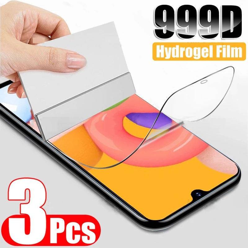 3pcs Film Pelindung Layar Untuk ZTE Axon 40 SE Pro 30 Ultra 11 10 Pro Hydrogel Film Untuk ZTE Voyage 40 Pro+nubia Red Magic 6R Z50 Z40 Z40S Z30 Pro Z20