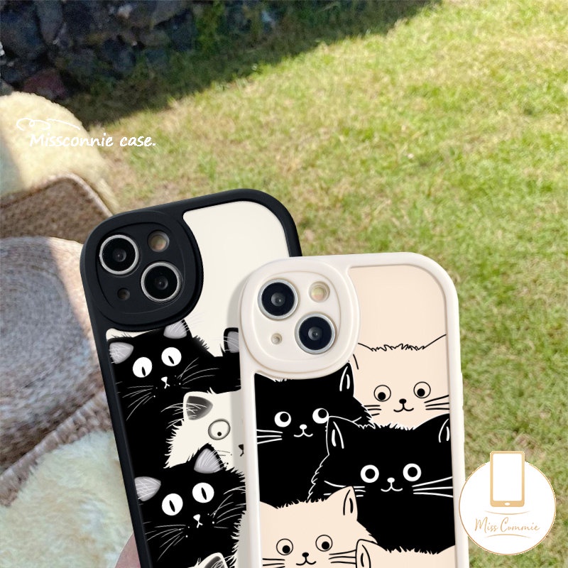 Casing Realme C25s C21Y C31 C25Y C53 C35 C55 C11 9i 5 6i 8 5i 7i 6s 6 8i 8 C30 C12 C15 C30s 10 Pro 10Pro+ Pro C17 C21 GT C20A C3 C20 C17 Kartun Kucing Lucu Imut Couple Sarung Soft Case
