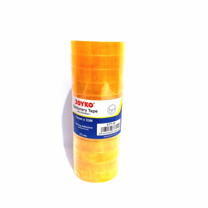 

Solasi JOYKO STT30 12 mm x 33 m (1 Slop isi 12 Rol)