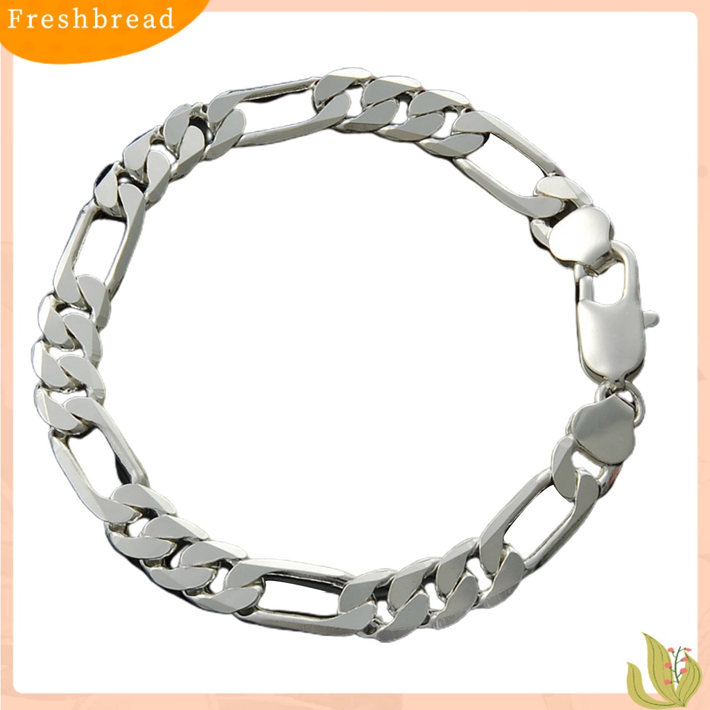 &lt; Freshbread &gt; Pria Gelang Rantai Hip Hop Perhiasan Electroplating Bright Luster Bangle Hadiah Ulang Tahun