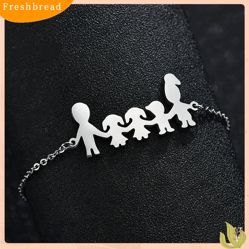 &lt; Freshbread &gt; Gelang Adjustable Anti Karat Hiasan Pergelangan Tangan Hangat Keluarga Kartun Dekorasi Gelang Untuk Hadiah