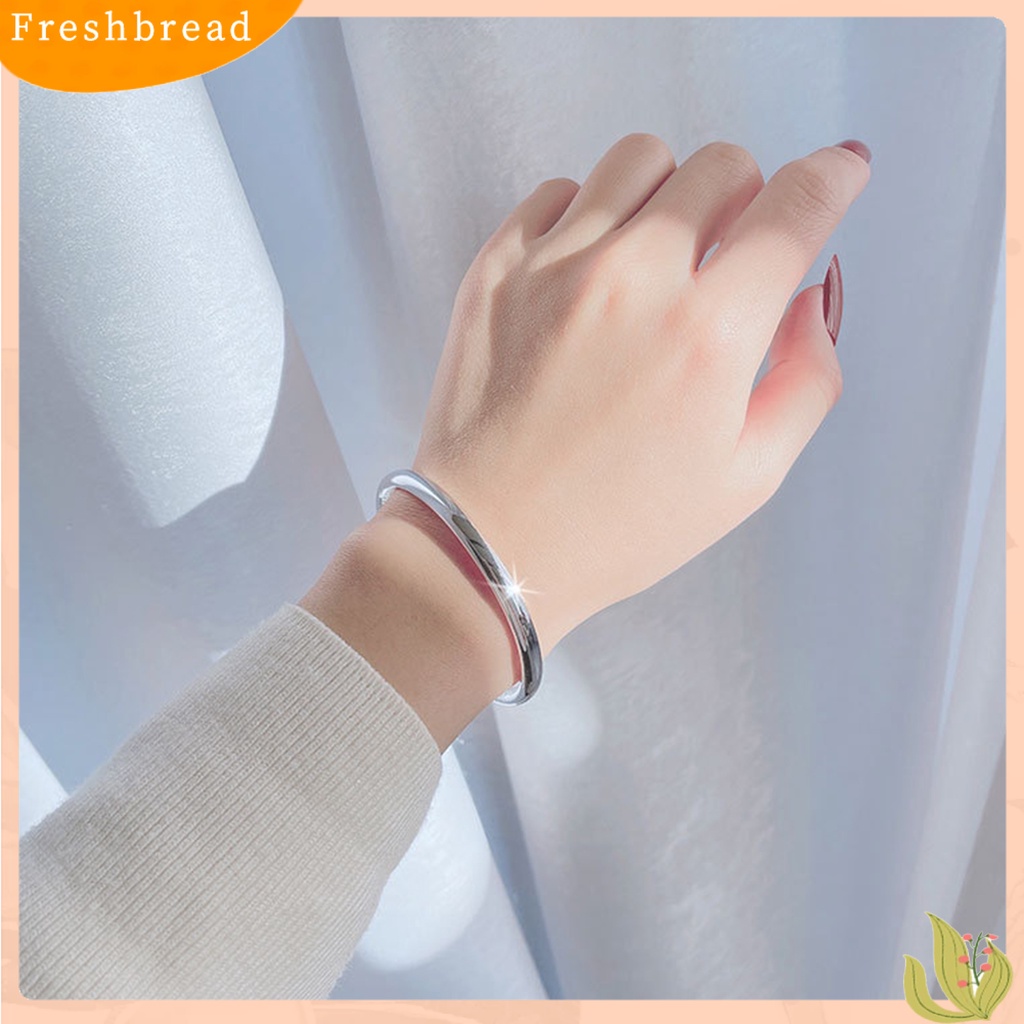 &lt; Freshbread &gt; Perhiasan Unisex Bangle Opening Adjustable Gaya Etnik Kilau Cerah Gelang Untuk Pesta