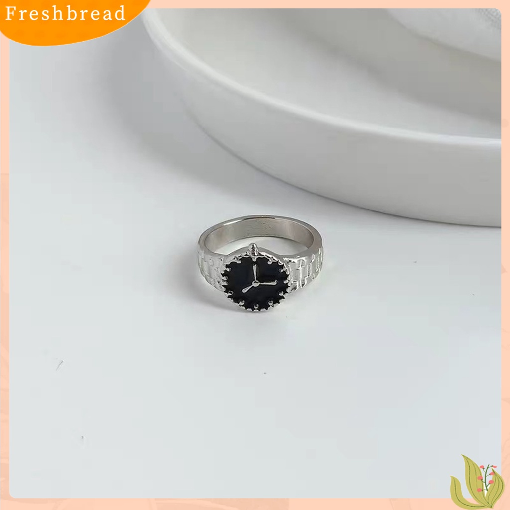 &lt; Freshbread &gt; Jam Tangan Cincin Jari Bentuk Ins Style Jewelry Bright Luster Geometric Chic Ring Untuk Pesta