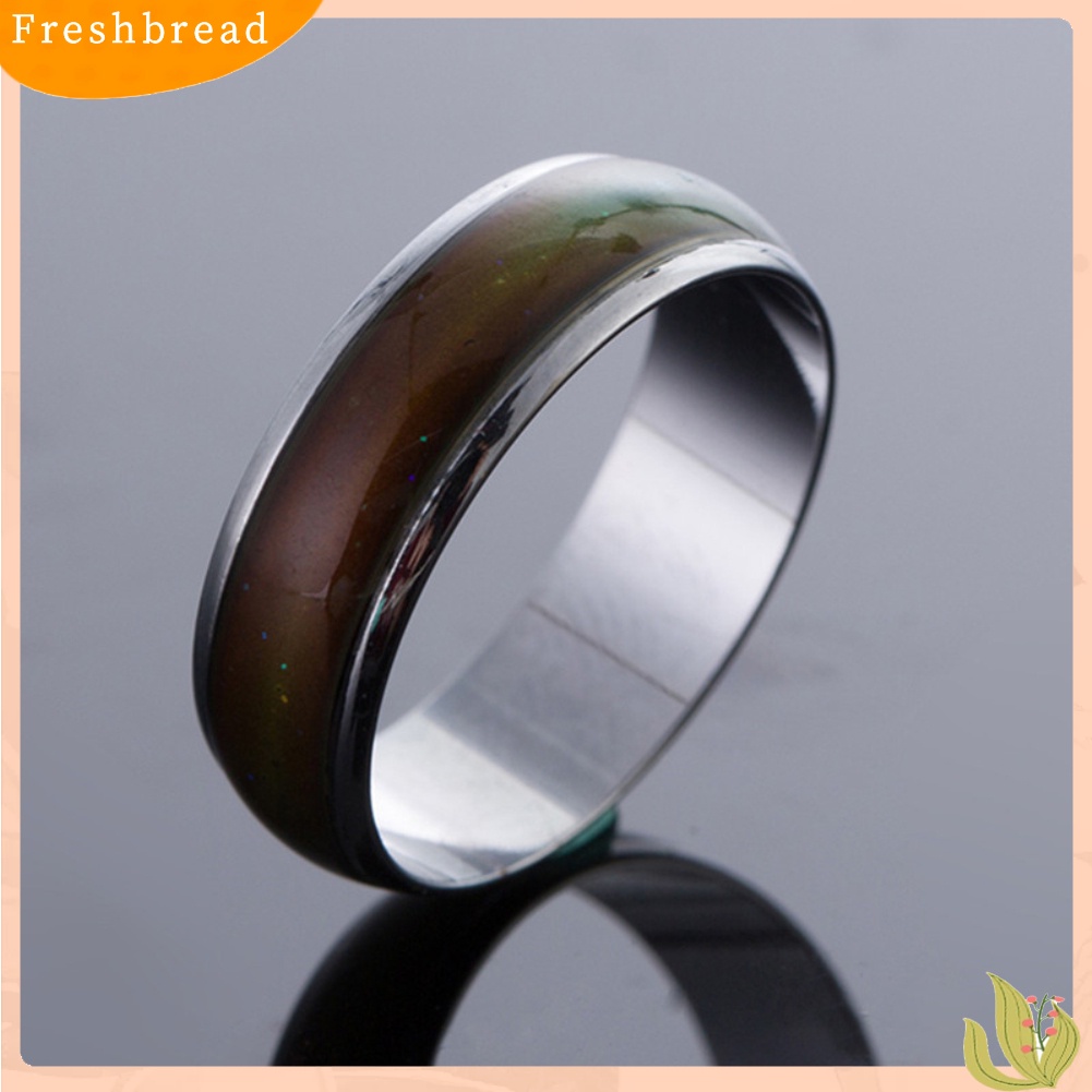 &lt; Freshbread &gt; Unisex Berubah Warna Band Emosi Perasaan Suasana Hati Suhu Cincin Perhiasan Hadiah