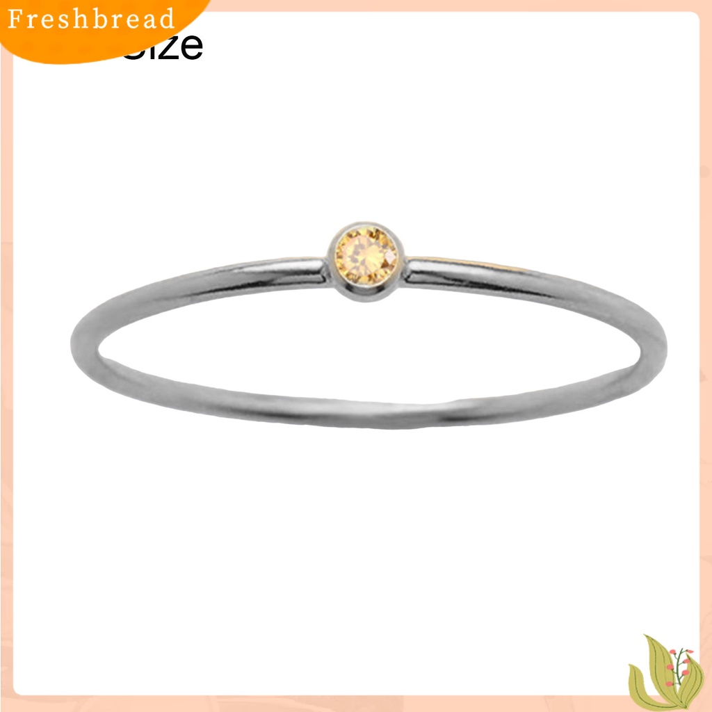 &lt; Freshbread &gt; Wanita Cincin Shiny Ultra-Ringan Tidak Iritasi Anti-Oksidasi Mempesona Efek Visual Dekoratif Stainless Steel Wanita Berlian Imitasi Pernikahan Ring Finger Band Untuk Perempuan