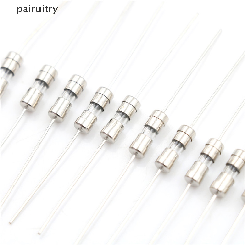 Prt 10pcs F1A/1.5A/2A/3A/5A Fast Blow Glass Tube Fuse Axial Leads 3.6 x 10mm 250V PRT