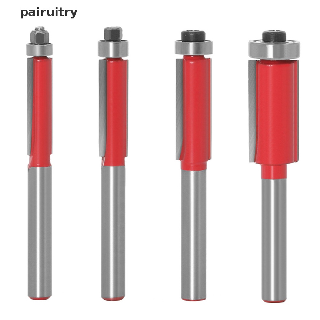 Prt 6mm 1per4 &quot;Mata Router Flush Trim End Mill Untuk Kayu Dipanjangkan Trimming Cutt PRT