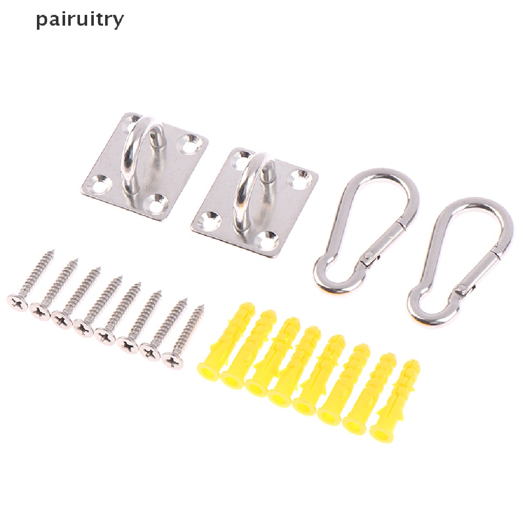 Prt 2set Kait Berbentuk U Bahan Stainless Steel Heavy Duty Multi-Fungsi Hammock Hook PRT