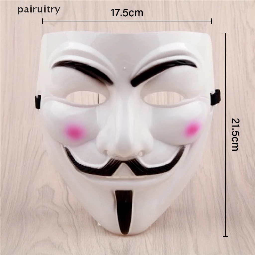 Prt V Untuk Topeng Vendetta Halloween Masquerade Mengerikan Perlengkapan Pesta Cosplay Aksesori PRT