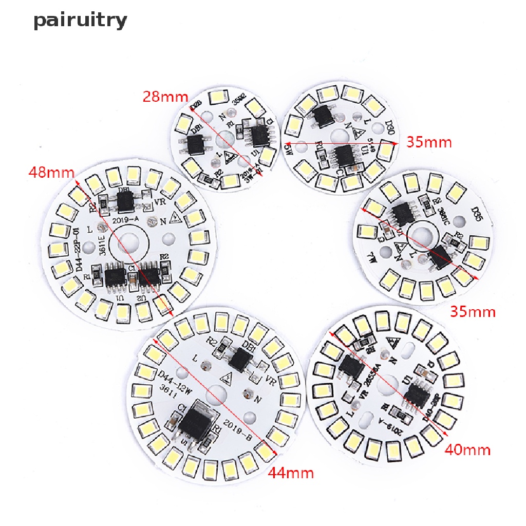 Prt Lampu Patch Bohlam LED Plat SMD Modul Melingkar Plat Sumber Cahaya Untuk Lampu Bohlam  Prt