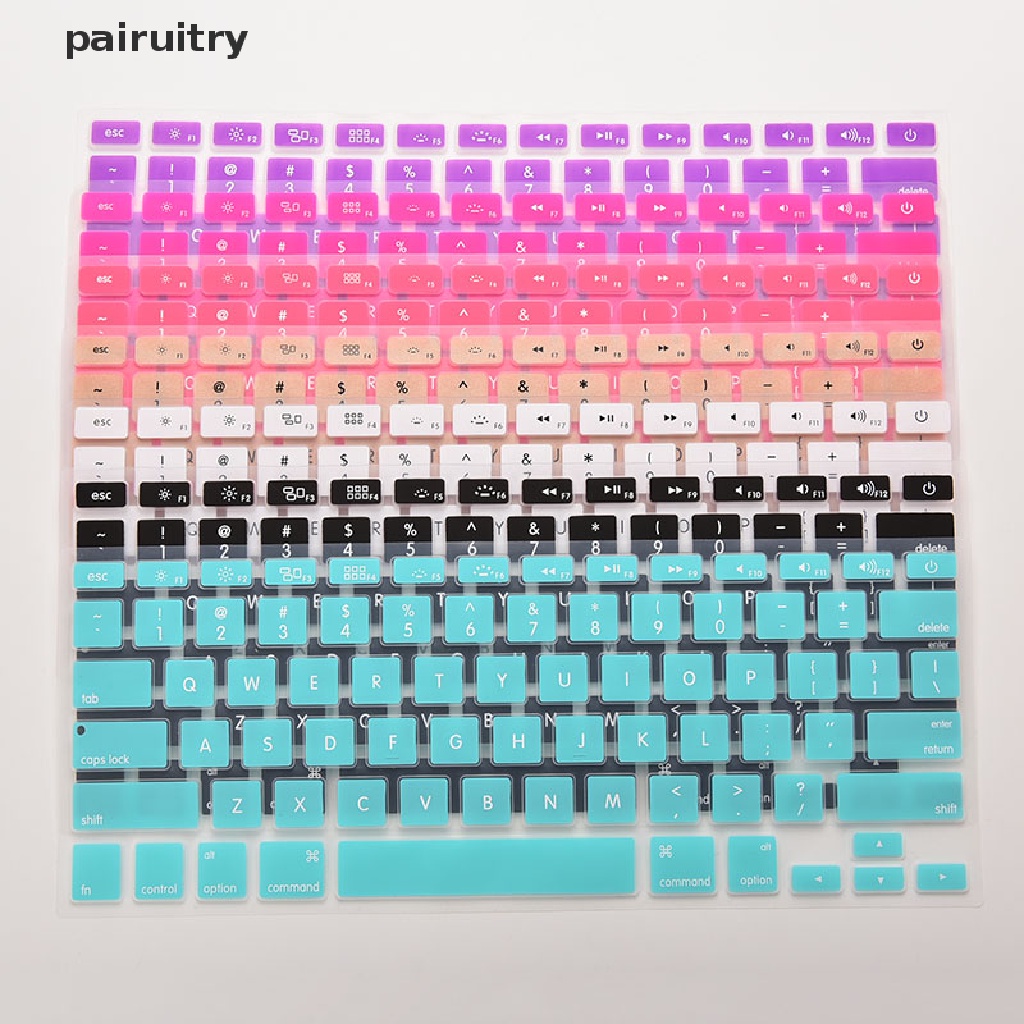 Prt Case Penutup Kulit Keyboard Bahan Silikon Untuk Macbook Air Pro 13 &quot;15&quot; 17inci PRT