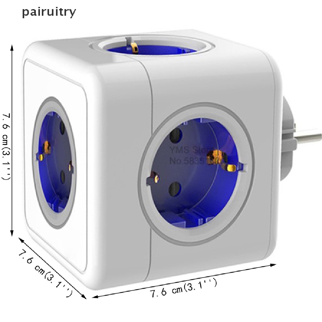 Prt Strips Plug Smart Dual USB Port Socket Extension EU 4outlet Power Cube Adaptor PRT