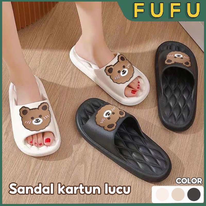 FUFU Sandal beruang / sandal slop / sandal rumah