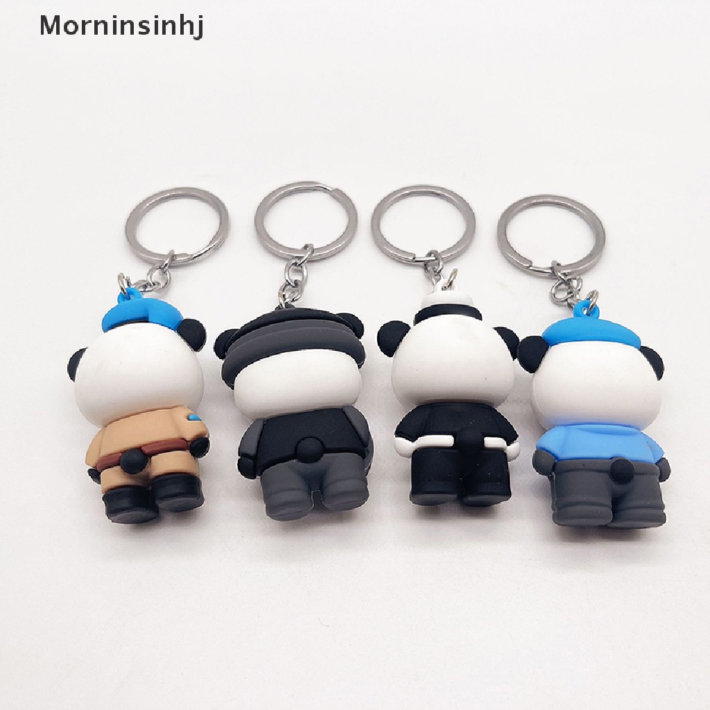 Mornin Baru Kartun Panda Police Gantungan Kunci Lem Lembut Pria Dan Wanita Tas Liontin Panda Lucu Keyring Pendant Hadiah id