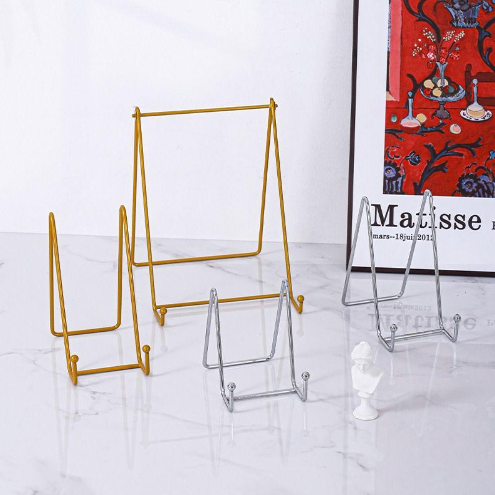 TOP Besi Display Stand New Frame Holder Dish Stand Dudukan Bingkai Foto