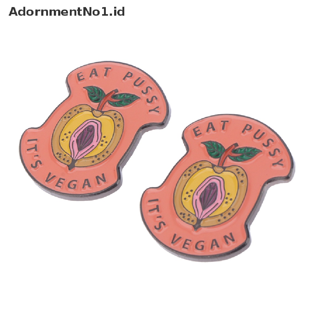 [AdornmentNo1] Vegan Feminist Bros Enamel Pin Kartun Logam Bros Fashion Kerah Lencana [ID]