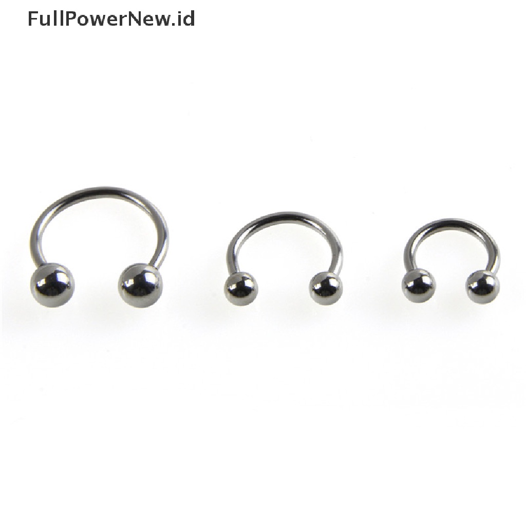 Power Body Tapal Kuda Alis Hidung Telinga Bibir Bar Nipple Rings Cartilage ID