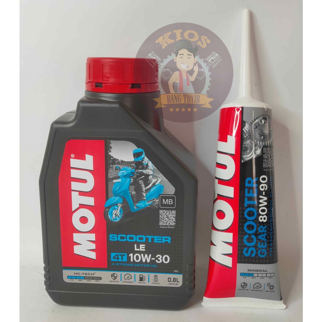 Paket Ganti Oli ORI Motul MATIC SCOOTER 10w 30 800mL + Oli Gear MOTUL