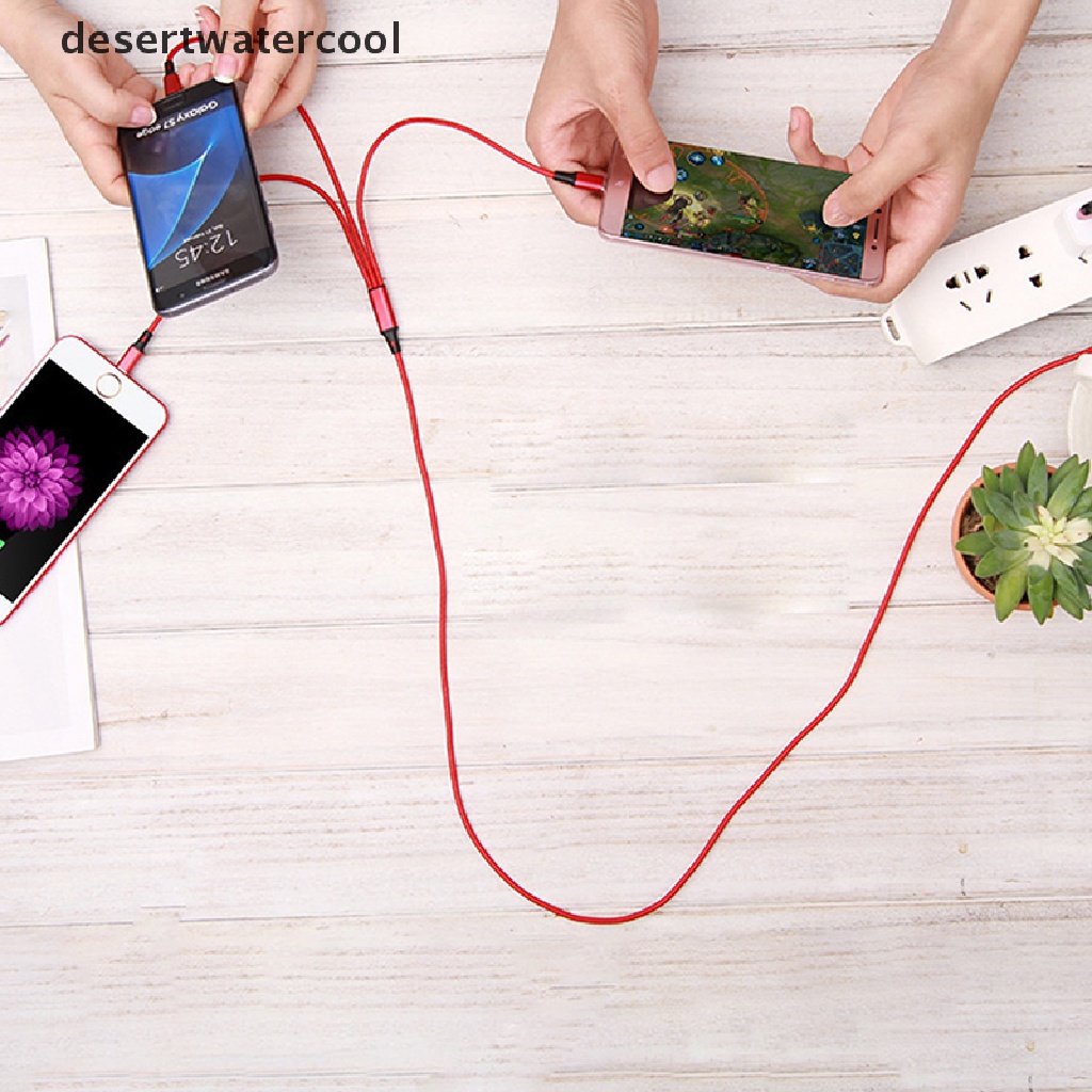 Deid Kabel 3in1 Multi Type-C Micro USB Data Sync Fast Charging Untuk iPhone Android  Martijn