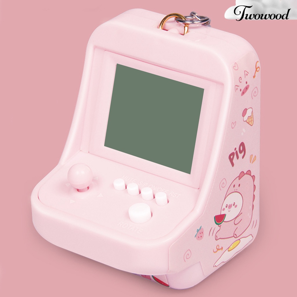 Twowood Arcade Game Machine 26mode Game Klasik Mendukung Musik Dengan Gantungan Kunci Hiburan Blok Bangunan Mini Game Konsol Game Retro Untuk Anak