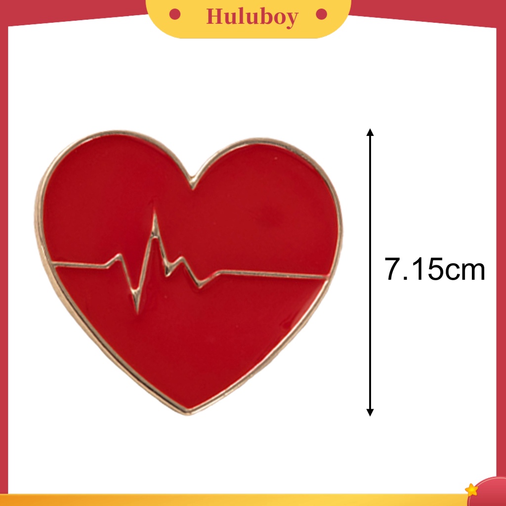 {Ready Stock} Kartun Hati Bros Pin Fashion Wanita Pria Pakaian Tas Dekorasi