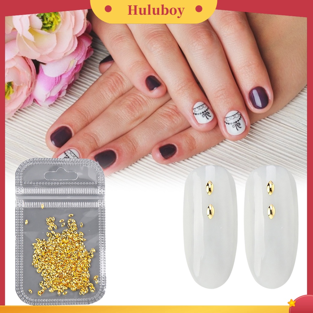 {In Stock} 500Pcs/Pack Stud Nail Art Desain Hollow Dekorasi Kuku Logam Fashion Manicure Rivet Sequin Untuk Kecantikan