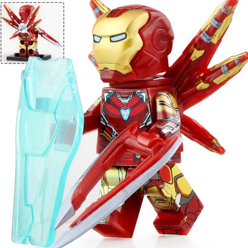 Lego Ironman Mark 85 End Game Super Hero Marvel Comics Minifigure Nya Kai Mario War Avanger Ronin